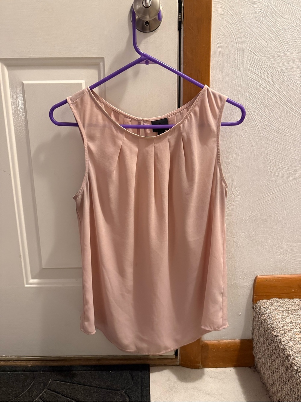 Worthington Soft Blush Pleated Sleeveless Camisole